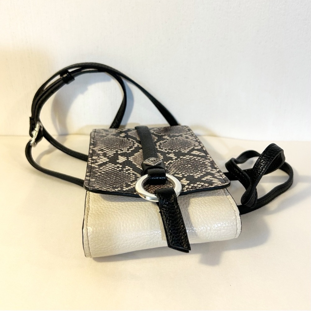 Brighton Toledo Python Print Leather Crossbody Ba… - image 4